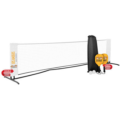 Pickleball Set, Imprinted Net & Double-Sided Paddles